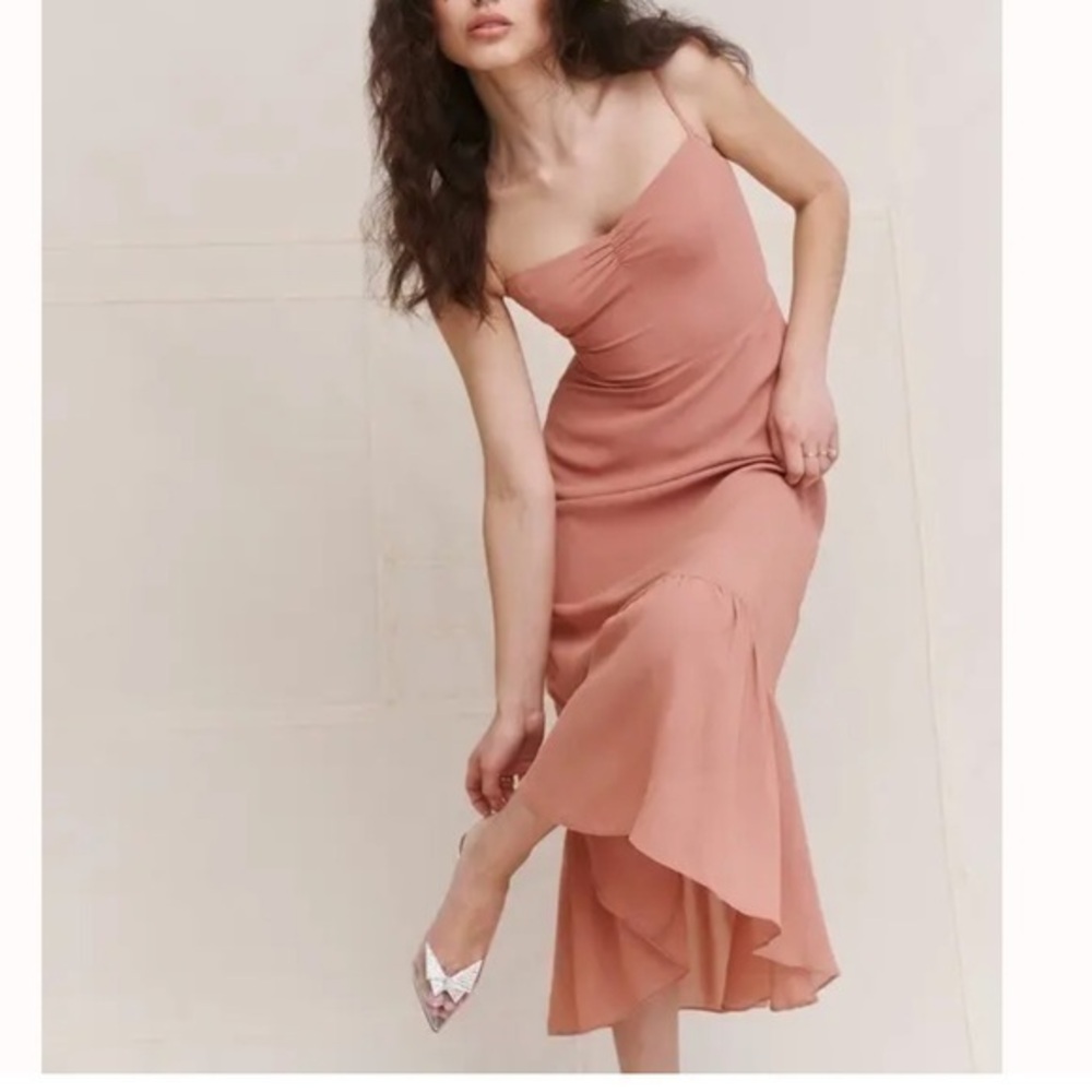 Reformation Emersyn Dress in Praline💕